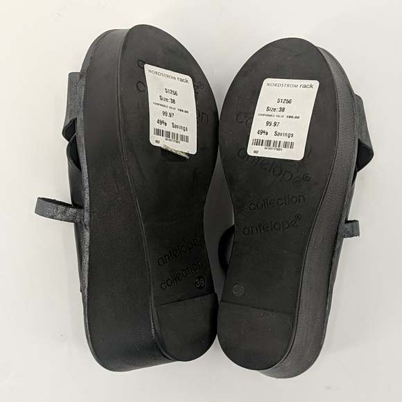 *Sold*NWT ANTELOPE Platform Shimmery Sandals - Picture 9 of 9